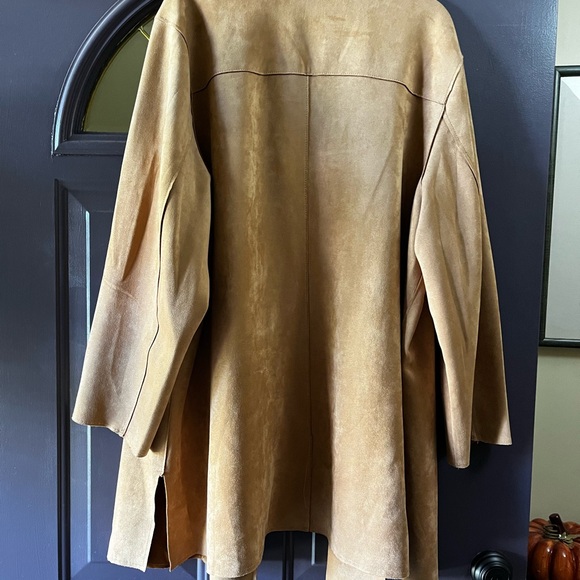 Premise Woman Faux Suede long Jacket/Coat Plus size 3x - Picture 2 of 7